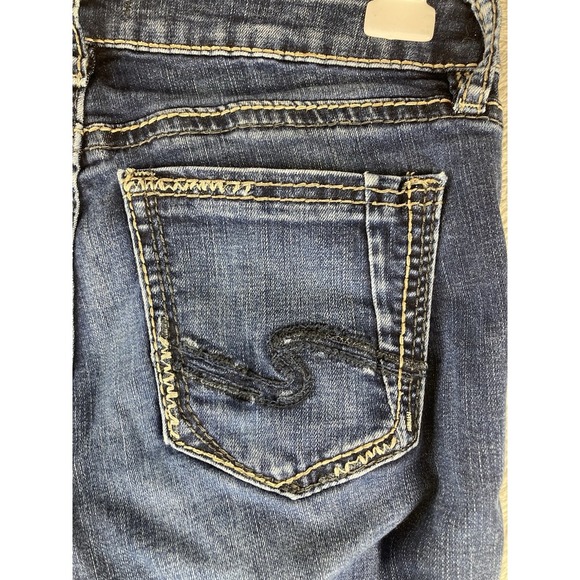 Silver Jeans Suki Skinny Women's 27x29 (Act 28x27.5) Dark Wash Low Rise Stretch - Picture 5 of 14